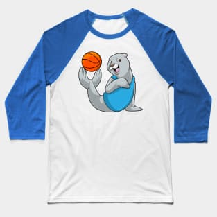 Seal at Basketball Sports Baseball T-Shirt